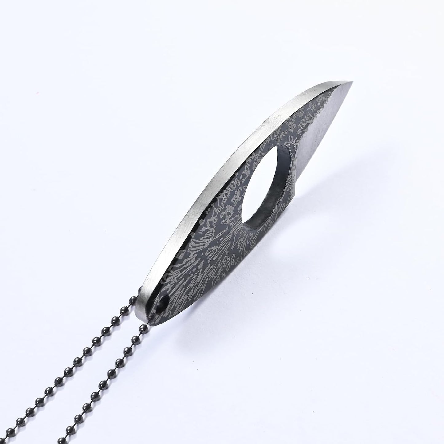 Cuchillo fijo para acampar viaje EDC con collar