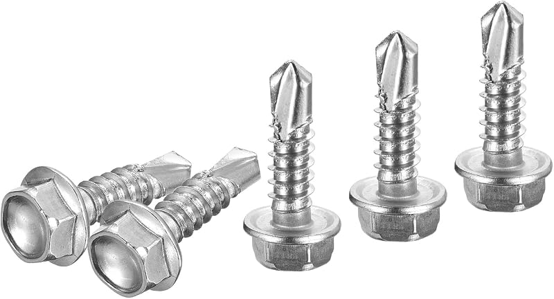 Tornillos auto perforantes acero inox 410 100 Uds