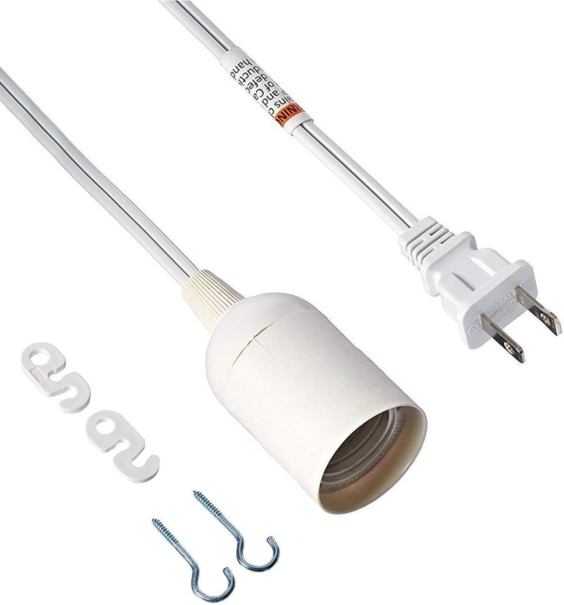 Cable e26 colgante 15ft con interruptor paquete 6