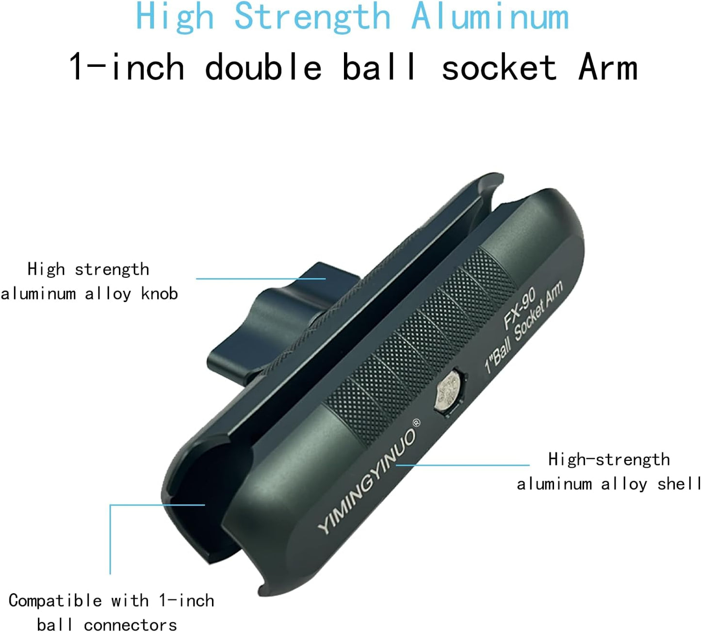 Soporte RAM doble enchufe aluminio para bicicleta