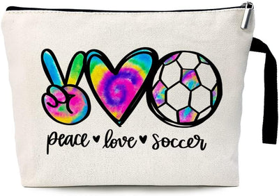 Bolsa cosméticos Peace Love Yundong con cremallera metal segura