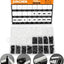 Kit 740 pzas espaciadores hex M2.5 PCB color blanco y negro