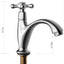 Grifo baño una manija montaje cubierta cromo