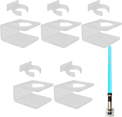 Soporte pared sable luz transparente 5 Uds