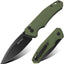 Cuchillo plegable 3pulg acero G10 mango pequeño EDC con clip