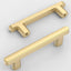 Set 10 Tiradores Oro Cepillado 3" para Cajones Cocina