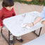 Mesa picnic niños polietileno acero 32.5x19in color almendra