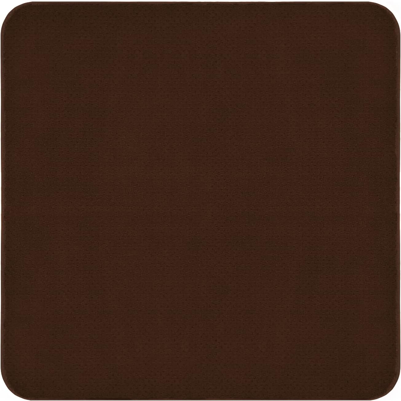 Alfombra antiderrap interior 3x3ft color marrón