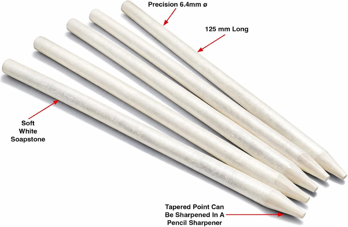 36 Varillas Esteatita 5x1/4" para Soldadura Alta Temperatura