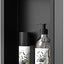 Nicho ducha acero inox 8x36" negro mate 3 estantes