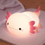 Luz nocturna axolotl silicona para bebé regulable