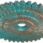 Medallón techo Eryn 61x9cm pintado a mano pátina verde