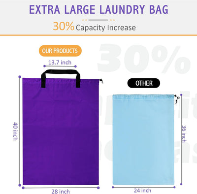 Bolsa lavandería viaje 28x40" color morado