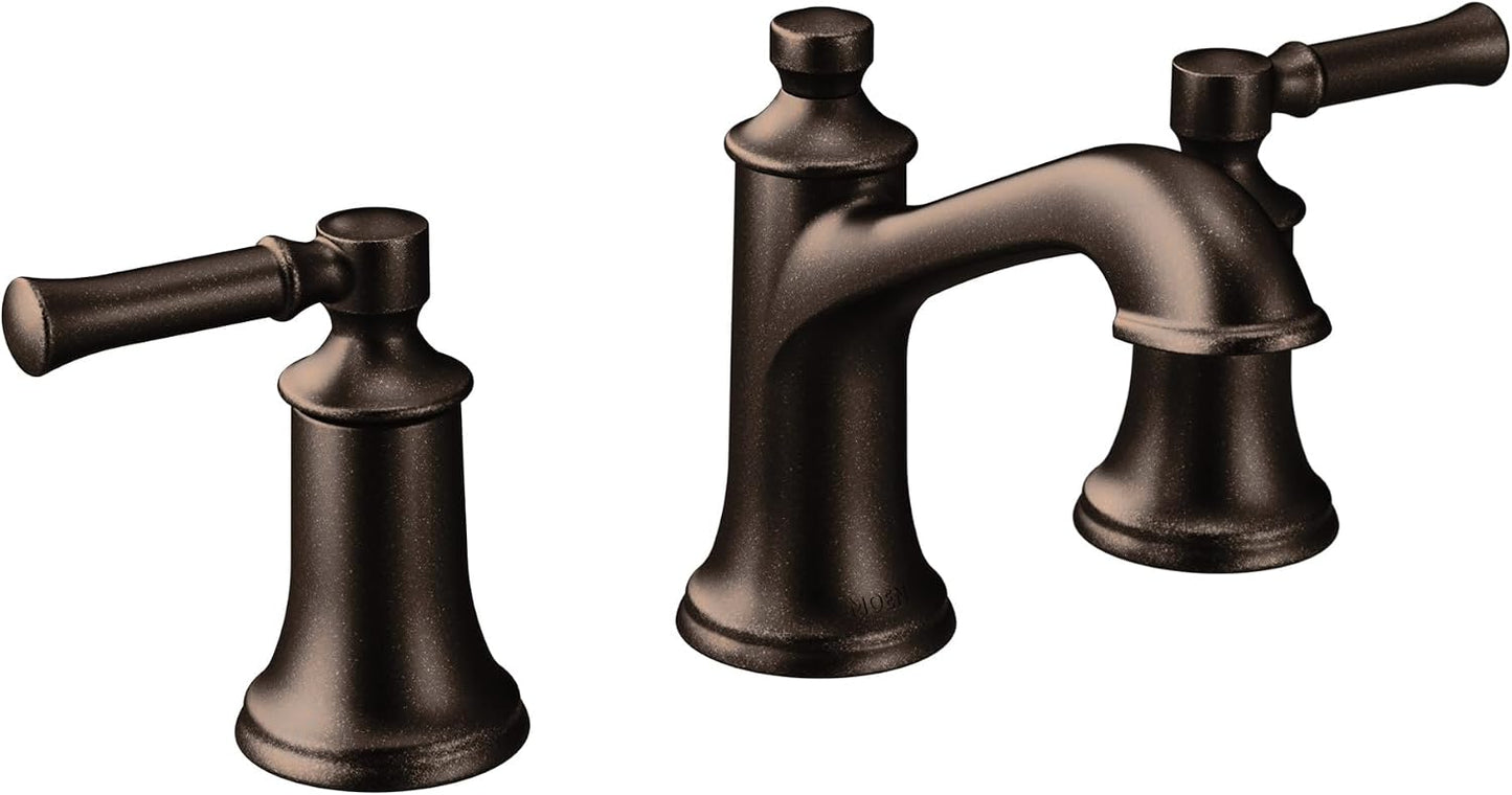 Grifo lavabo Moen Dartmoor bronce aceitado 3 agujeros