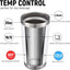 Vaso viaje 20oz set 8 acero inox doble pared con tapa