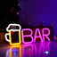 Letreros neón LED USB para decoración pared
