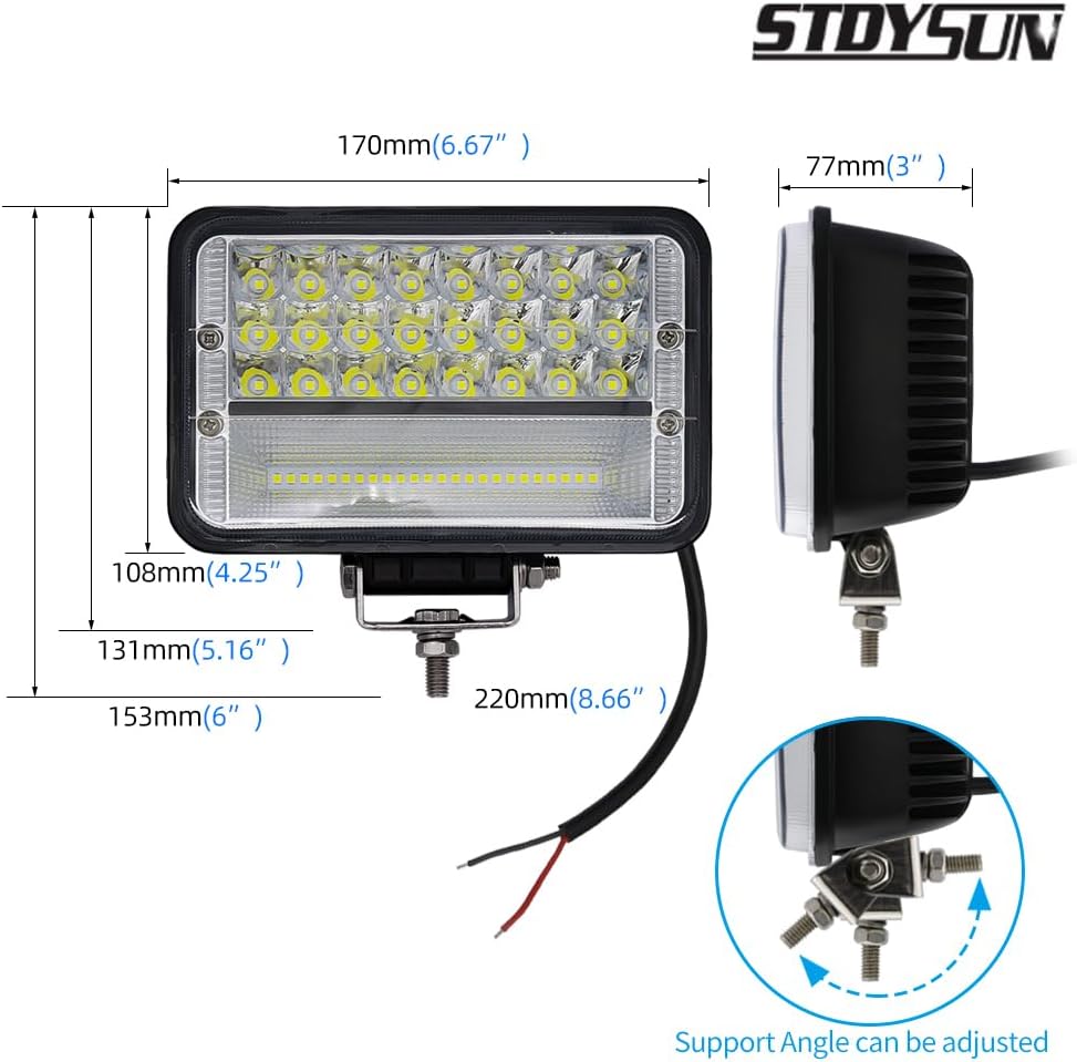Luces LED tractor 2uds 6.7" para camiones y vehículos