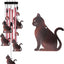 Campanillas viento gato 28" decoración interiores