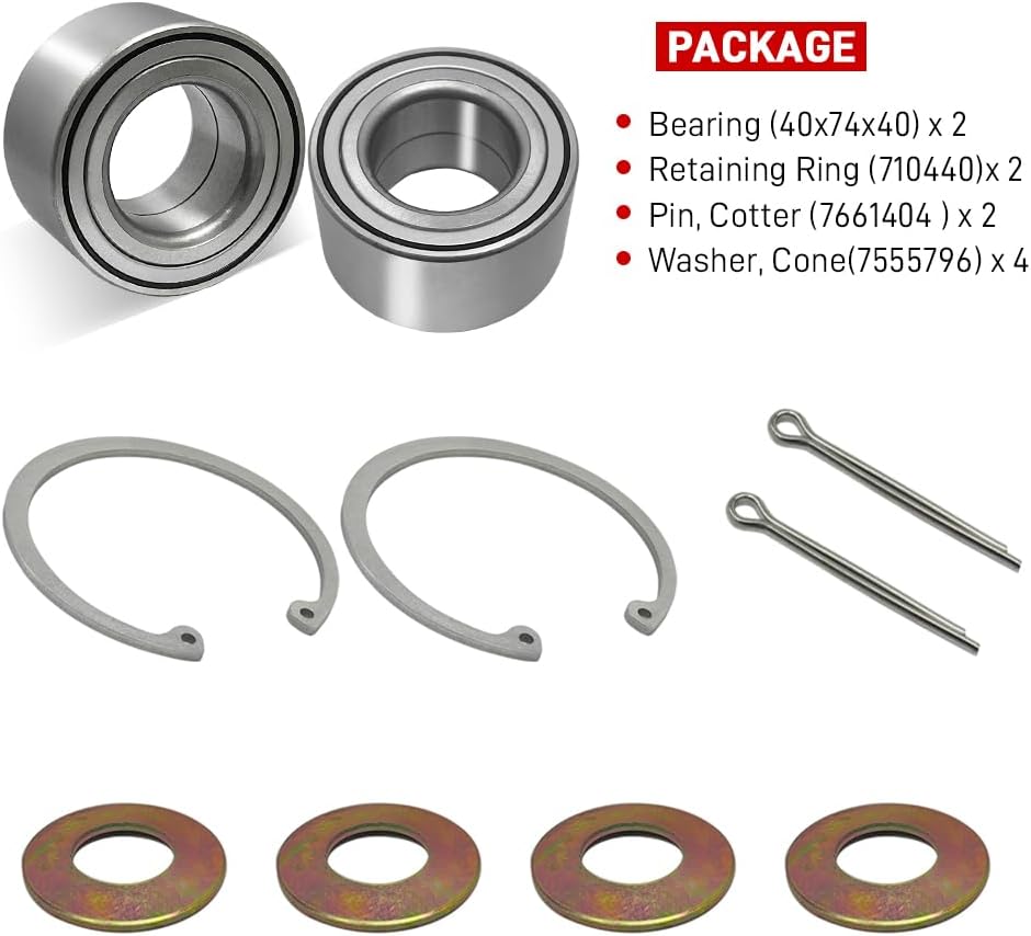 Rodamientos rueda trasera comp Polaris Sportsman Ranger RZR