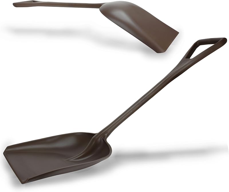 Pala plástica segura para alimentos 11" marrón set 3