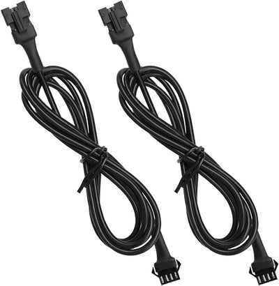 Cable extensión LED RGB 60pulg con conector hembra y macho