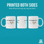 Taza cerámica 11oz texto inglés Clásico blanco