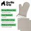 Set 4 manoplas silicona sin BPA con soportes