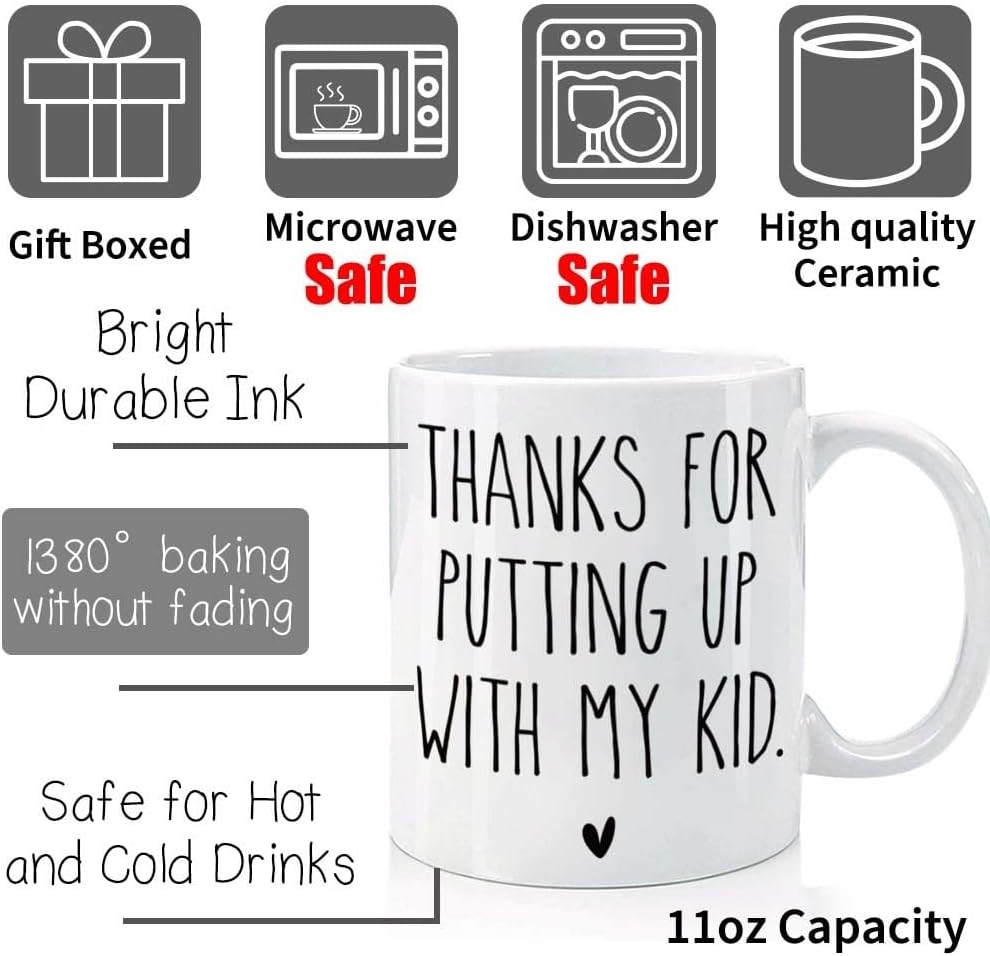 Taza café 11oz gracias profesor texto inglés regalo jubilado