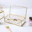Caja exhibición joyería cristal vintage 8x4.5"