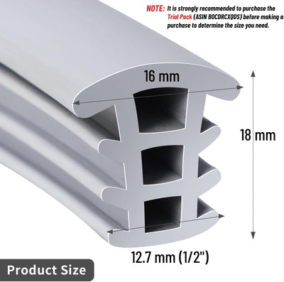 Tira goma EPDM 10ft x 1/2pulg reparar grietas hormigón