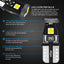Kit luces LED interior Honda Accord 6000K luz blanca