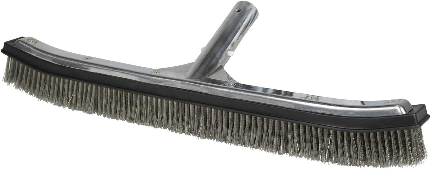 Cepillo algas acero inox 18 con parte aluminio