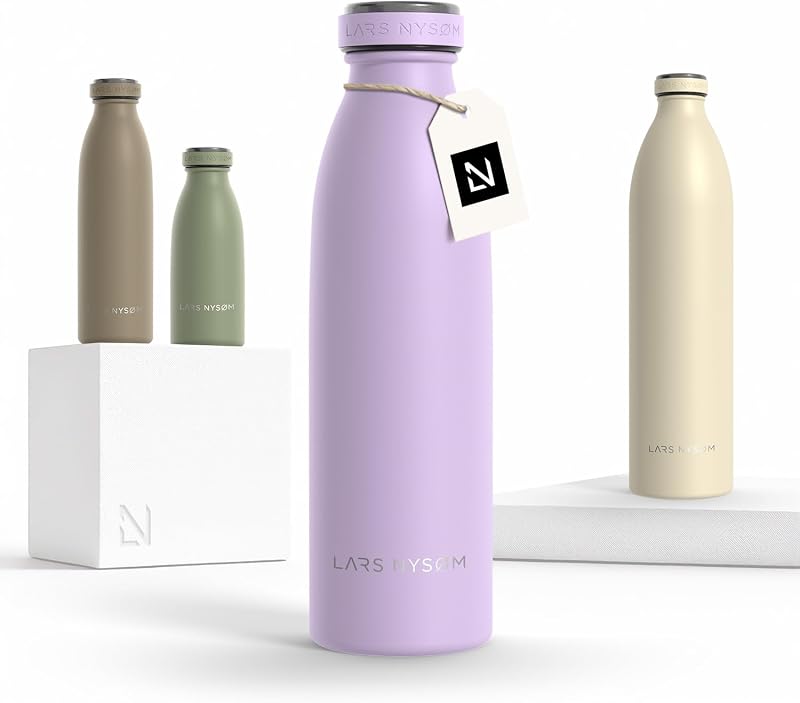 Botella agua acero inox 12-51oz térmica a prueba fugas morado