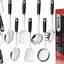 Set 9 Pzas Utensilios Acero Inox 18/0 para Cocina