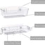 Organiz. ducha adhesivo pack 3 con soporte