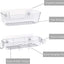 Organiz. ducha adhesivo pack 3 con soporte