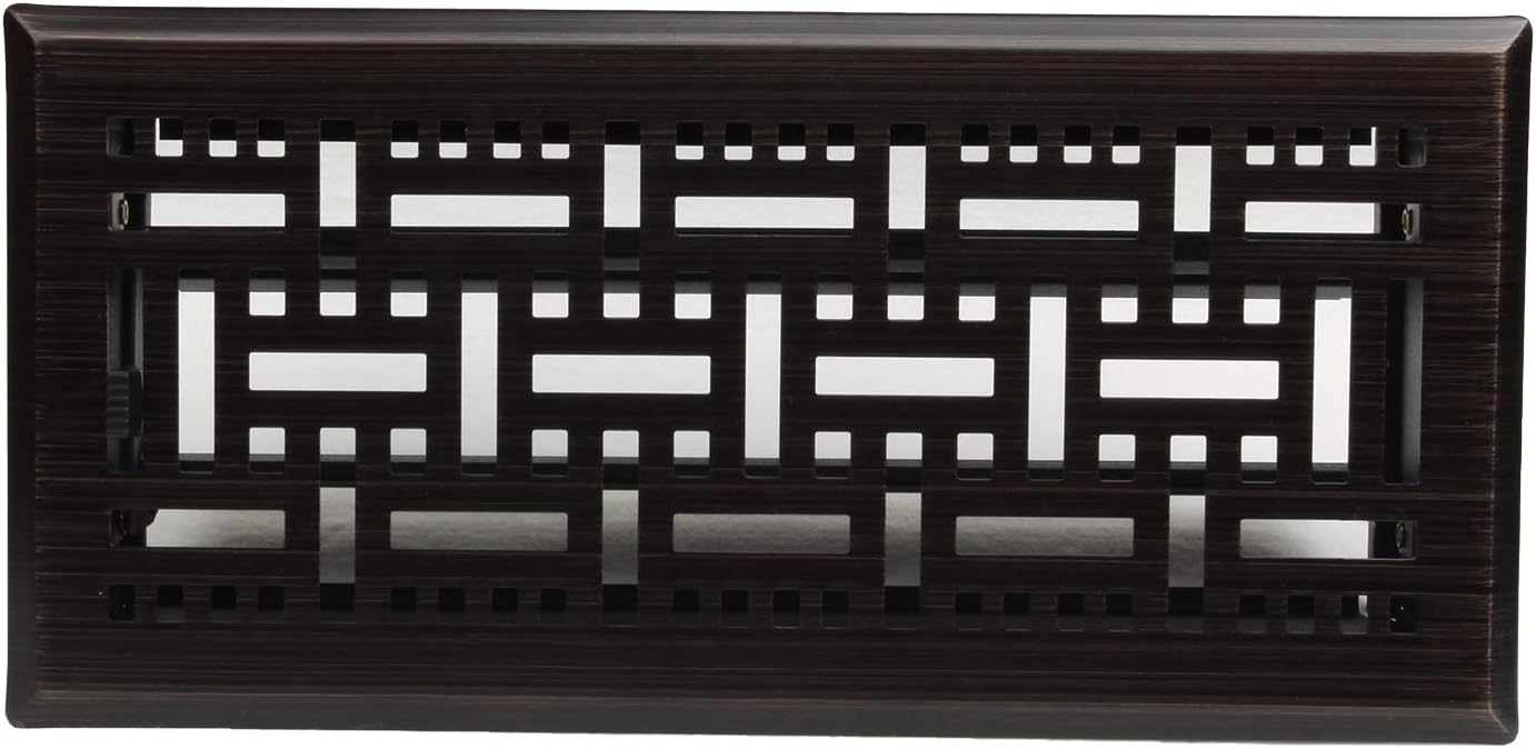 Registro piso 4x10pulg red trampa bronce aceitado