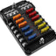 Bloques fusibles 12v marinos con LED impermeable