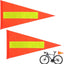 2 Banderas Seguridad Bicicleta Naranja Reflectante