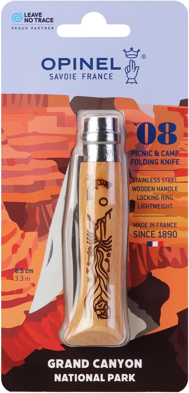 Asas acero inox grabadas madera haya Francia
