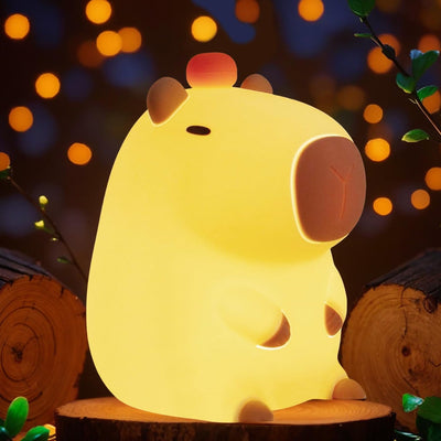 Luz de noche capybara LED recargable ajustable para niños