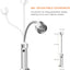 Accesorios parrilla luces LED magnéticas cuello cisne