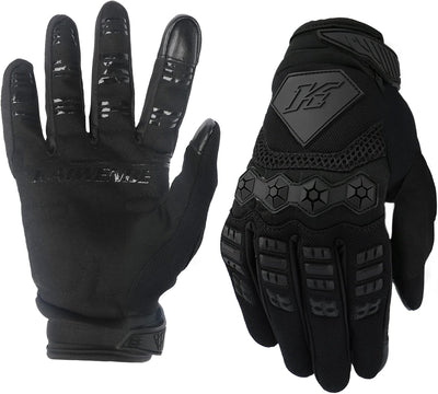 Guantes ciclismo pantalla táctil dedo completo X-Large negro