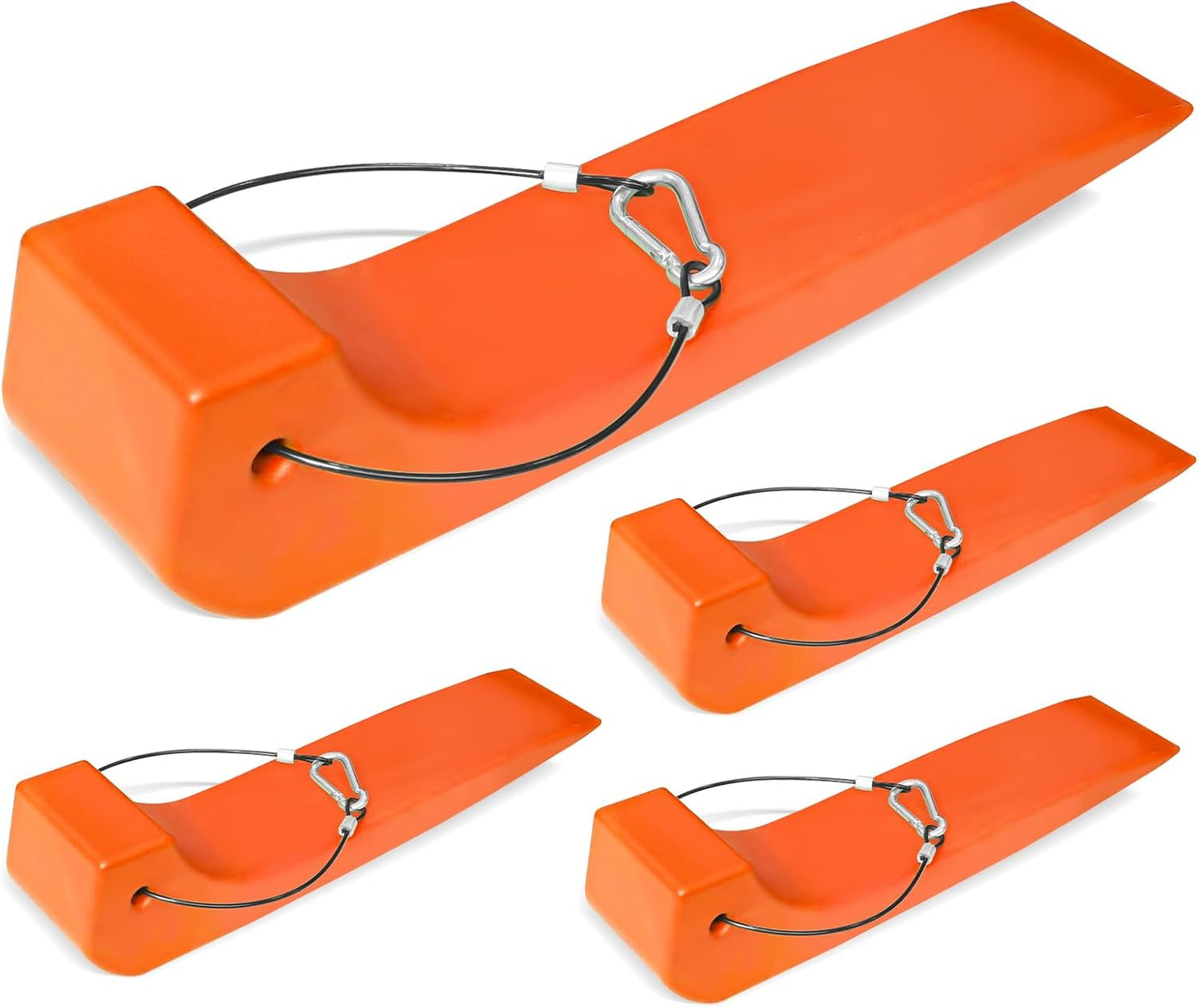 4 Patines Resistentes para Neumáticos 4000lb Naranja