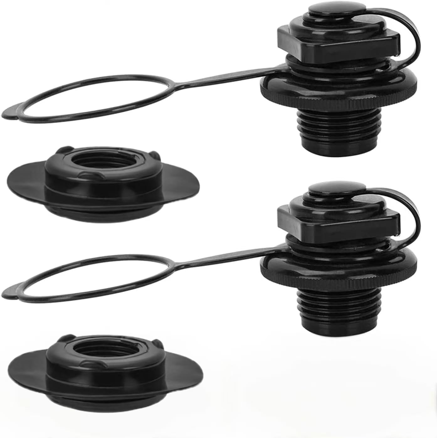 Válvula aire inflable para kayak balsa canoa negro