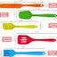 Set 5 espátulas silicona coloridas antiadherente versátil cocina