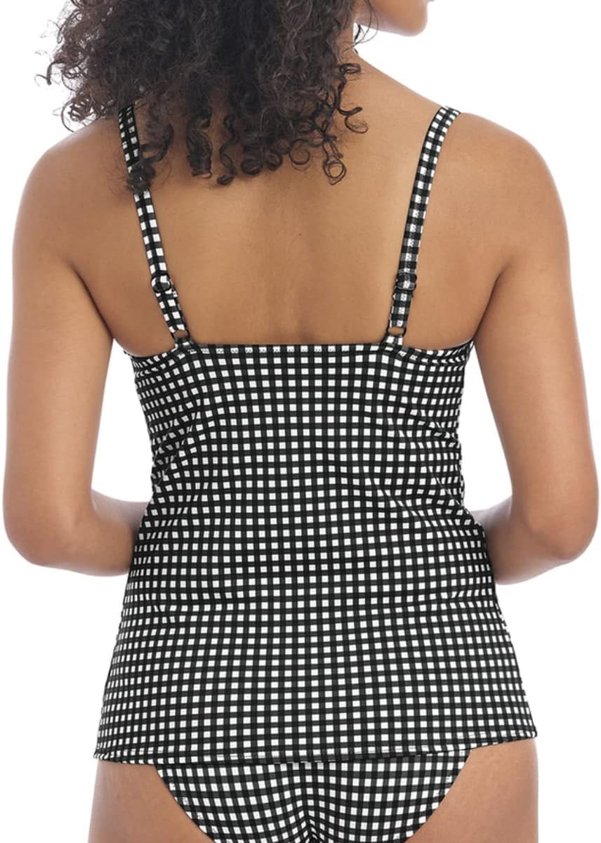 Top tankini escote profundo para mujer