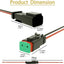 Kit conectores DT 2 pines 600V impermeables auto