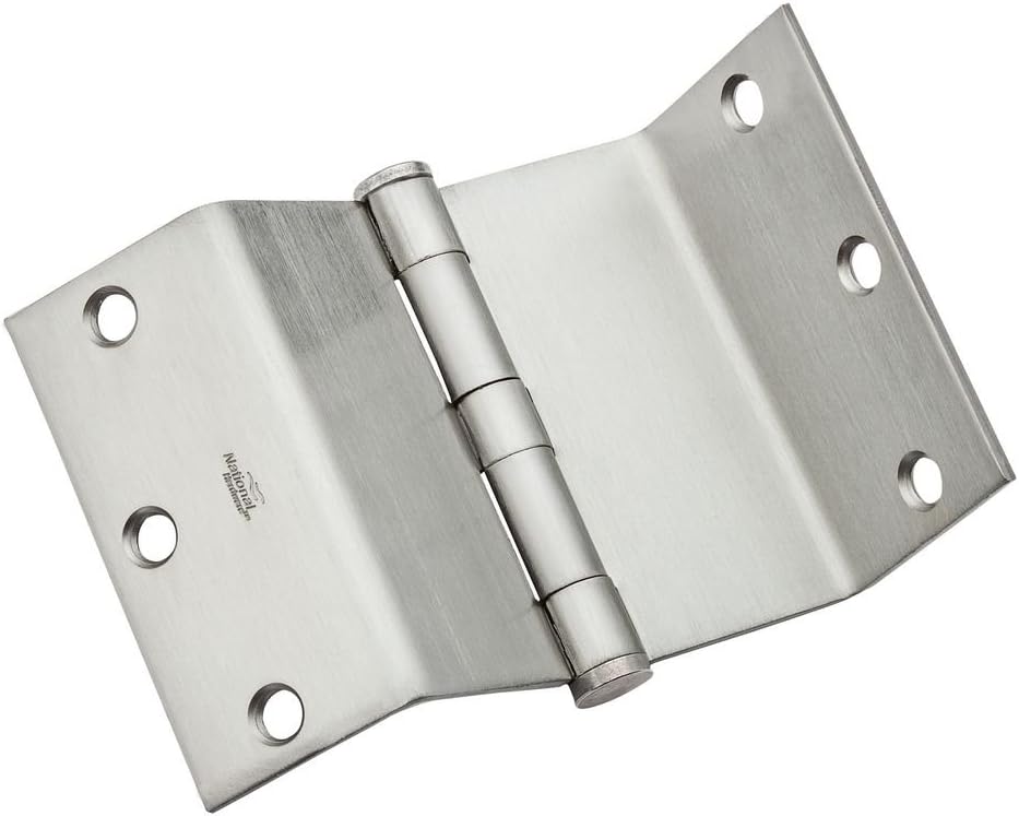 Bisagra transparente cromo satinado 3-1/2pulg