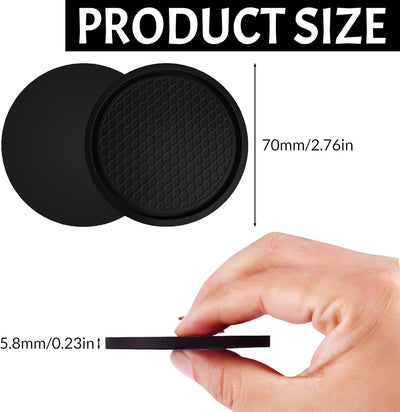2 Posavasos Antideslizantes para Coche Universal